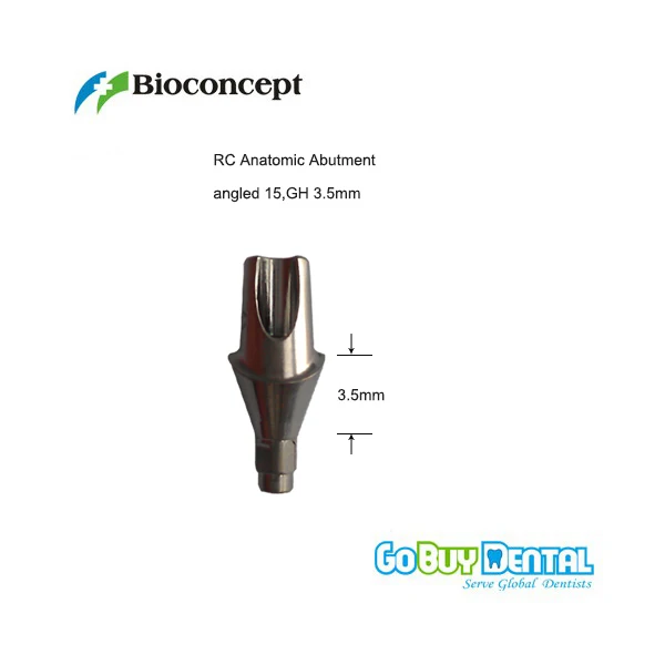 Straumann Compatible Bone Level RC Cementable abutment,  Gingiva height 3.5mm 132040