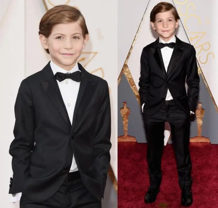 

2016 Oscar Jacob Tremblay Children Occassion Wear Page Boy Tuxedo For Boys Toddler Formal Suits Boy's wedding outfit