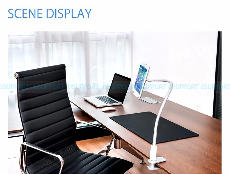 Универсальный гибкий держатель Dsupport для планшетов и ПК, подставка из алюминиевого сплава для планшетов/смартфонов размером 7-10 дюймов