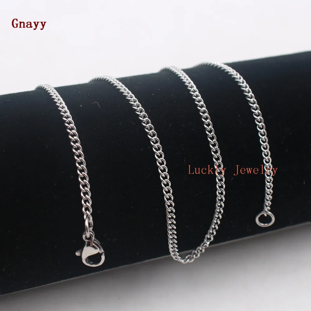 Lot A dozen of 12pcs   4mm Smooth Chain Stainless steel Necklace  18''-32''