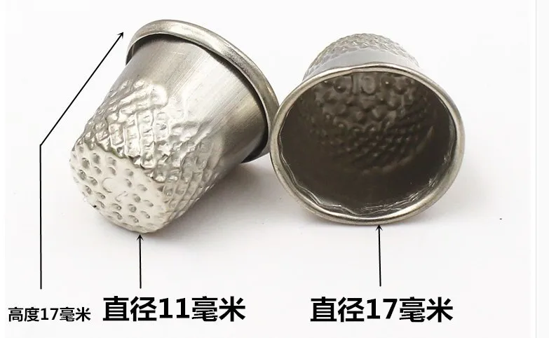 10pcs/lot golden silver thimble household sewing diy tool Ring Thimble Finger Protector Household Quilting Craft Accessories1103