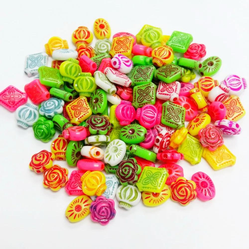 400 PCS R018 bulk Colorful multi color Pony round Charms Loose Beads for bracelet necklace girls kids shchool crafts