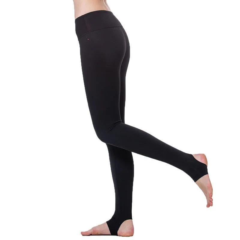 Women Yoga High Elastic Stretch Thin Workout Pencil Pants Fitness Sports Slim Push Up Tights Female Step Foot Leggings Trousers