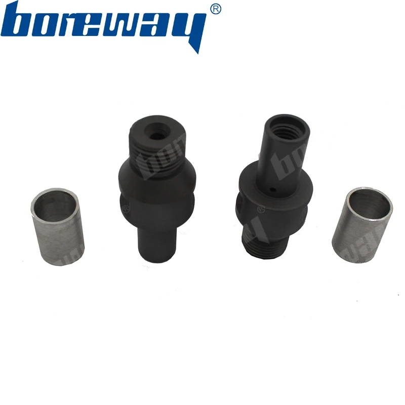 Boreway-CNC Parafuso Grinder Bit Eixo, Diamante Brocas, Processamento de Pedra Laje, Adaptador com Gás, M12 Rosca, D19x68L/100L, 1/2"