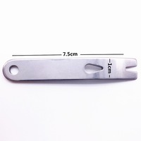 Pocket Pry Bar Gear Mini Stainless Steel Keychain Crank Crowbar Multi Tool Survival Scraper EDC Multi Function Tools Camping Kit