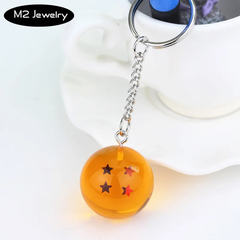 1-7 Stars Goku Star Spherical Keychain Men Car Women Bag Accessories