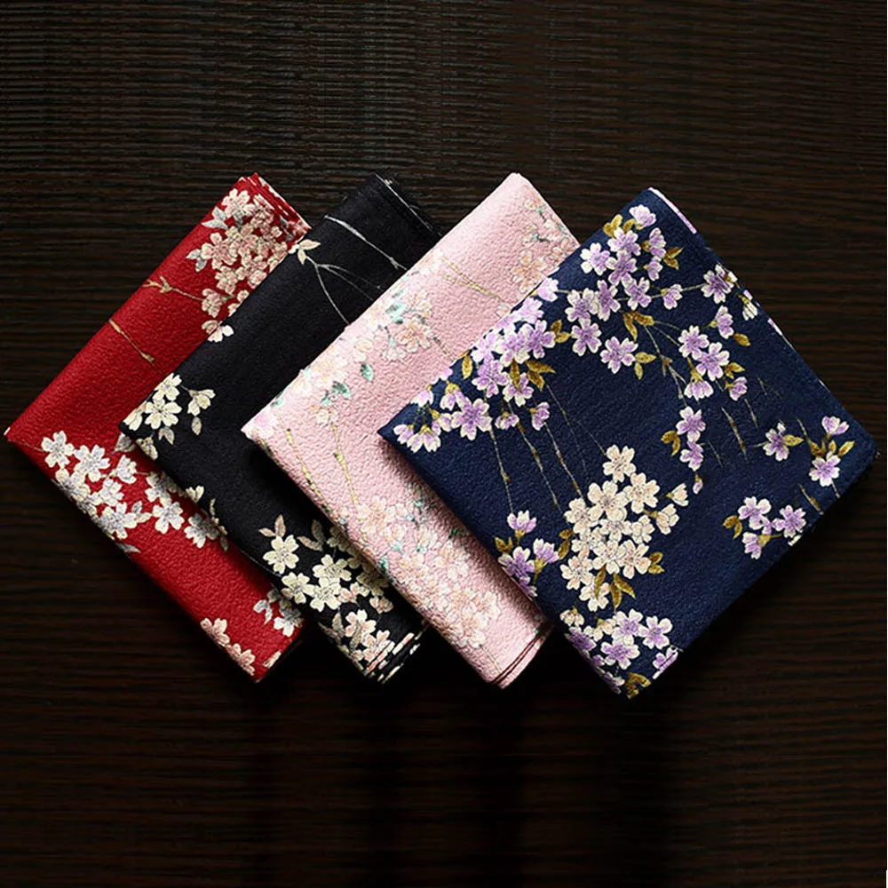 

Multi-use Square Towel Handkerchiefs for Women Slub Flower Nice Sweet Soft Kerchiefs New Fashion SY1906 53x53cm