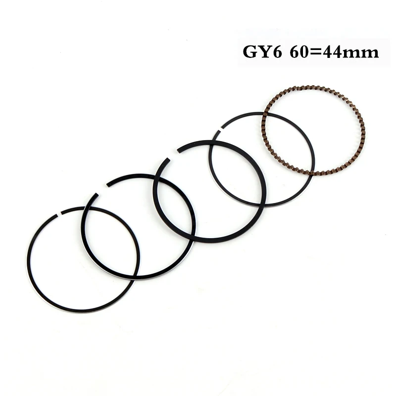 39mm 44mm 47mm 50mm GY6 50 80 100 Cylinder Kit Piston Ring Set Scooter ATV 139QMB 137qma  Moped Scooter