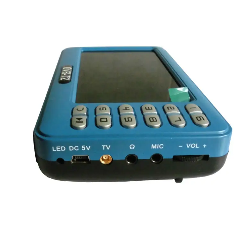 DVB T2 DVB T dvbt2 dvbt 미니 TV 수신기 안테나 4.3 인치 LCD 화면 TV 플레이어 상자 DVB-T2/DVB-T/FM 지원 TF 카드