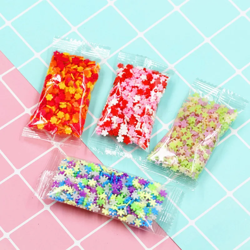 New 10g Fake Sprinkles Decoration For slime Filler Slime Supplies simulation Candy Cake Dessert Toys slime Mud clay Accessories