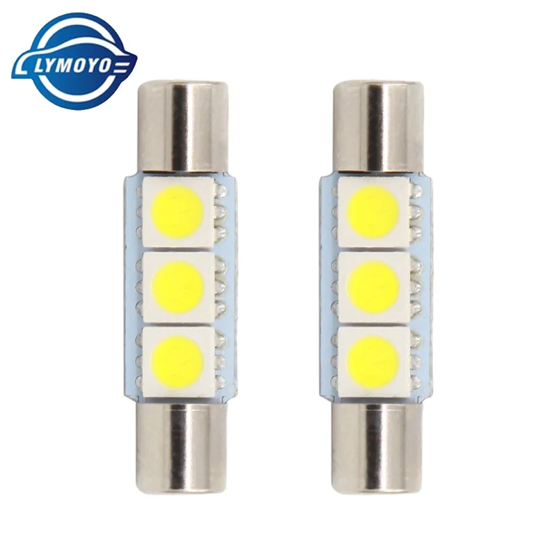 2pcs C5W T6 Festoon 28mm 31mm Led Bulb C10W LED 5050 SMD Car Interior Dome Reading Lights Makeup lamp crew cut Signal Lamp 12V