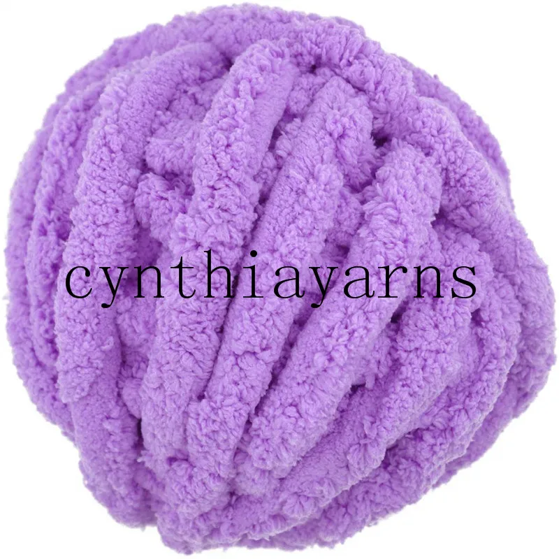 Wholesale Price Super Chunky Chenille Yarn  26Yards  7 Jumbo  Arm Knitting Chenille Yarn for Scarves Blanket