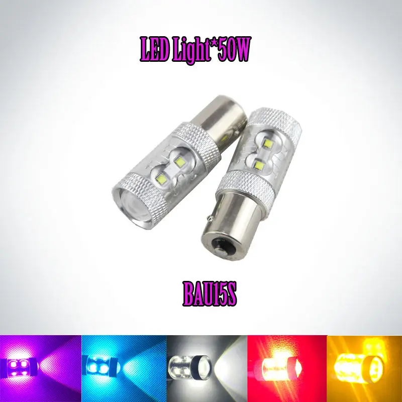 

2x 1156 PY21W S25 BAU15S 50W Ultra Bright Turn Signal Parking Lights Car-styling Amber/Yellow Auto Car Led Lamp Bulbs BAU15S