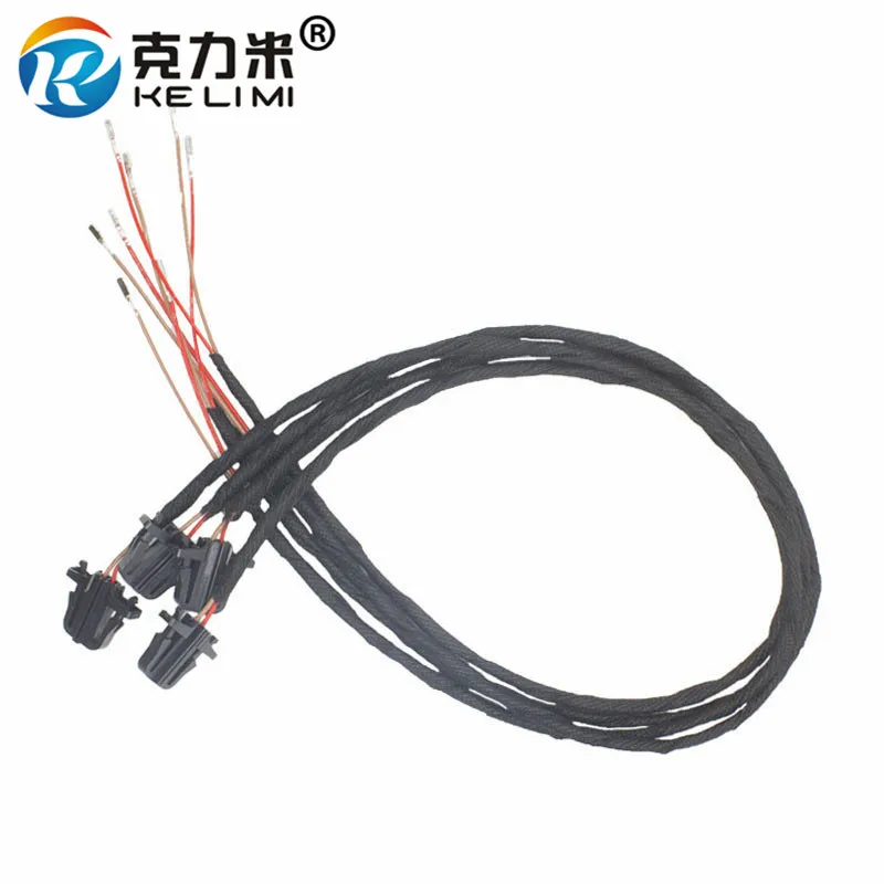 4 Pieces 50 cm OEM Door Light extension Wires Cable Warning Harness/Connector/Sockets For VW Golf MK5 Passat