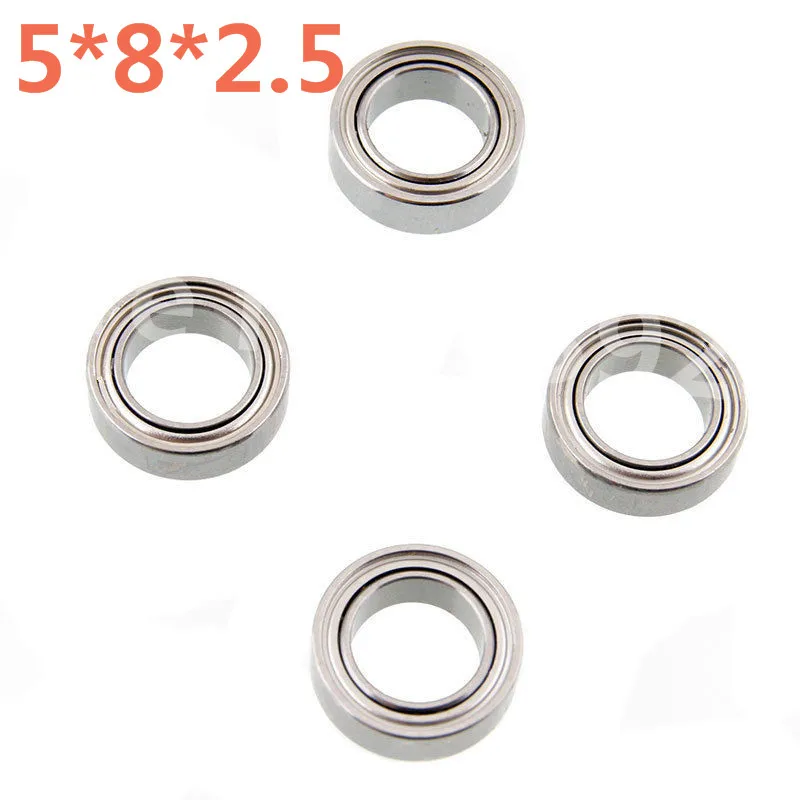 4 Pieces RC Car 5*8*2.5mm 8*5*2.5 Ball Bearing For 1/10 Scale Models Kyosho Optima Traxxas Slash 4x4 Huan Qi 727 4WD Hobby Buggy