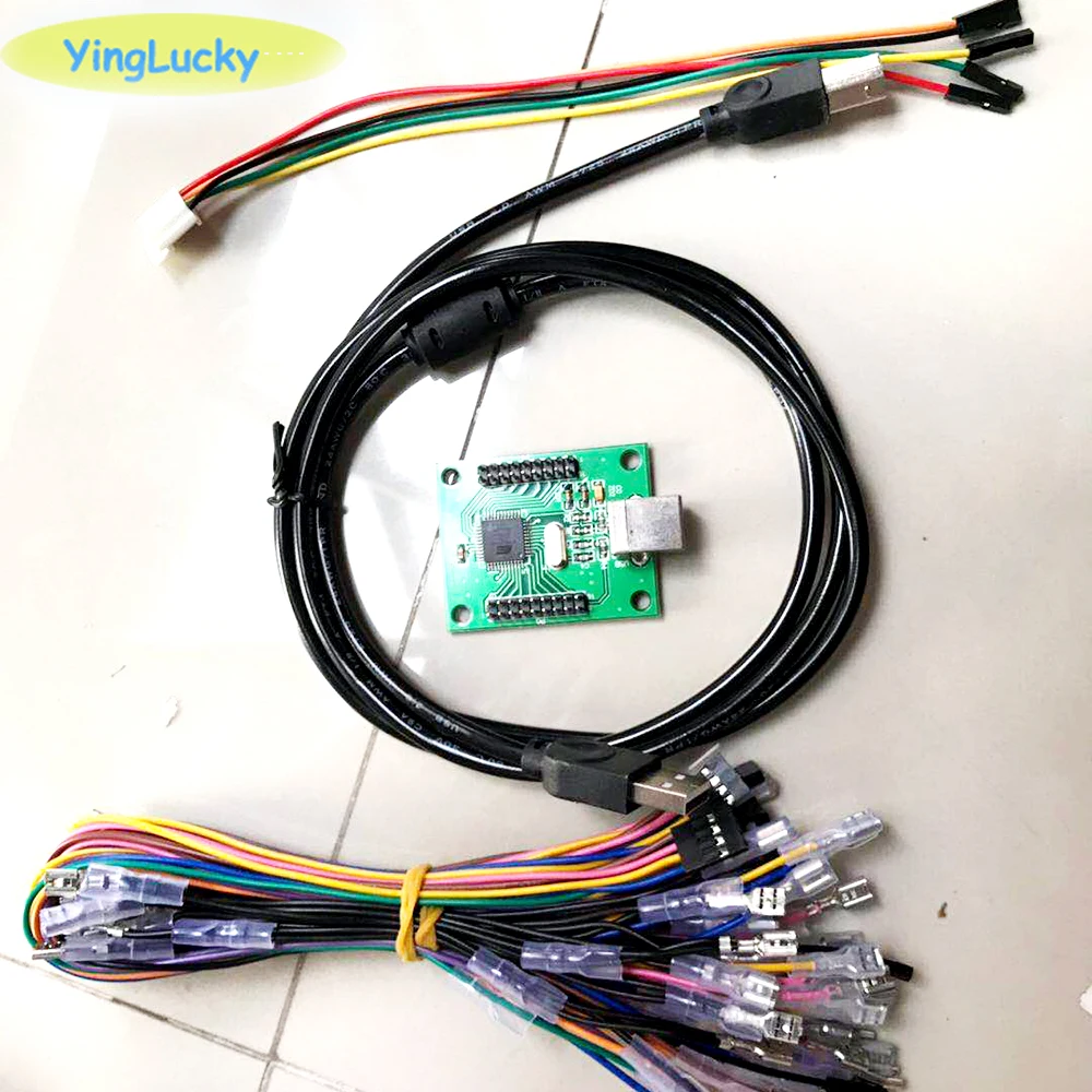 xin mo 2 Players Arcade to USB Controller Adapter Joystick Connector Cable Wiring Kit For MAME Keyboard Encoder Board