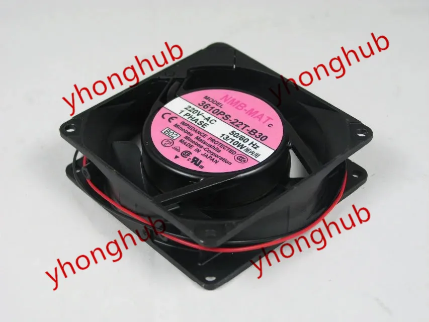 

NMB-MAT 3610PS-22T-B30 AC 220V 13/10W 90x90x25mm Server Cooling Fan