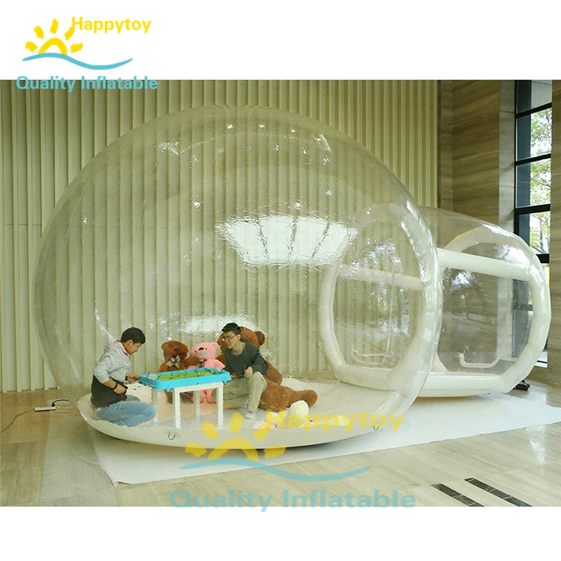 

Advertising Inflatable Bubble Lodge Event Transparent Bubble Tent Withe Tube Tunnel