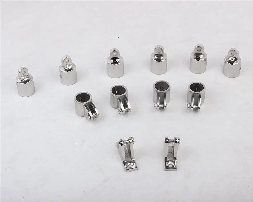 316 Stainless Steel 4-Bow Bimini Top Boat Stainless Steel Fittings Marine Hardware Set boat accessories marine - 12 piece