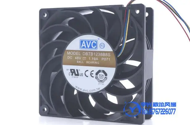 

Wholesale: original DBTB1238B8S 12038 48V 1.19A 12cm 4 line heat dissipation fan