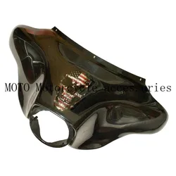 Harley Electra Glide Street Glide Ultra Classic Trike FL FLH FLHT 13-early 페어링 스티커, 미국 국기 스컬 데칼, 신제품