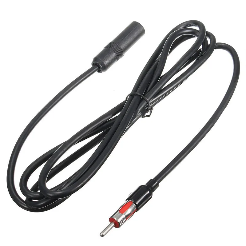 5.9 Foot Auto Antenna Extension Cord Male Female Car AM FM Adapter Cable 71