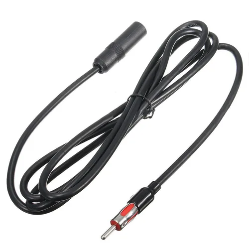 Imagen 2 del producto Cable de extensión de antena para coche, adaptador de 5,9 pies, macho, hembra, AM, FM, 71