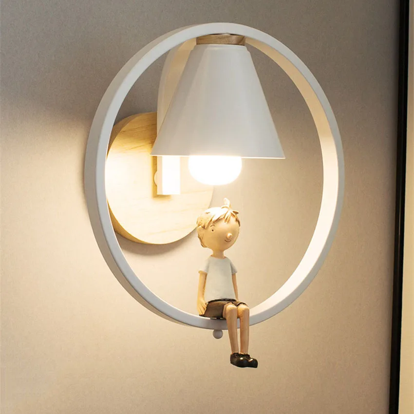 

Cute LED Wall Lamp Nordic Wall Light Dining room Restaurant Corridor Cafe Wall Lamp Wall Sconce Bedroom Beside Lamps Hotel