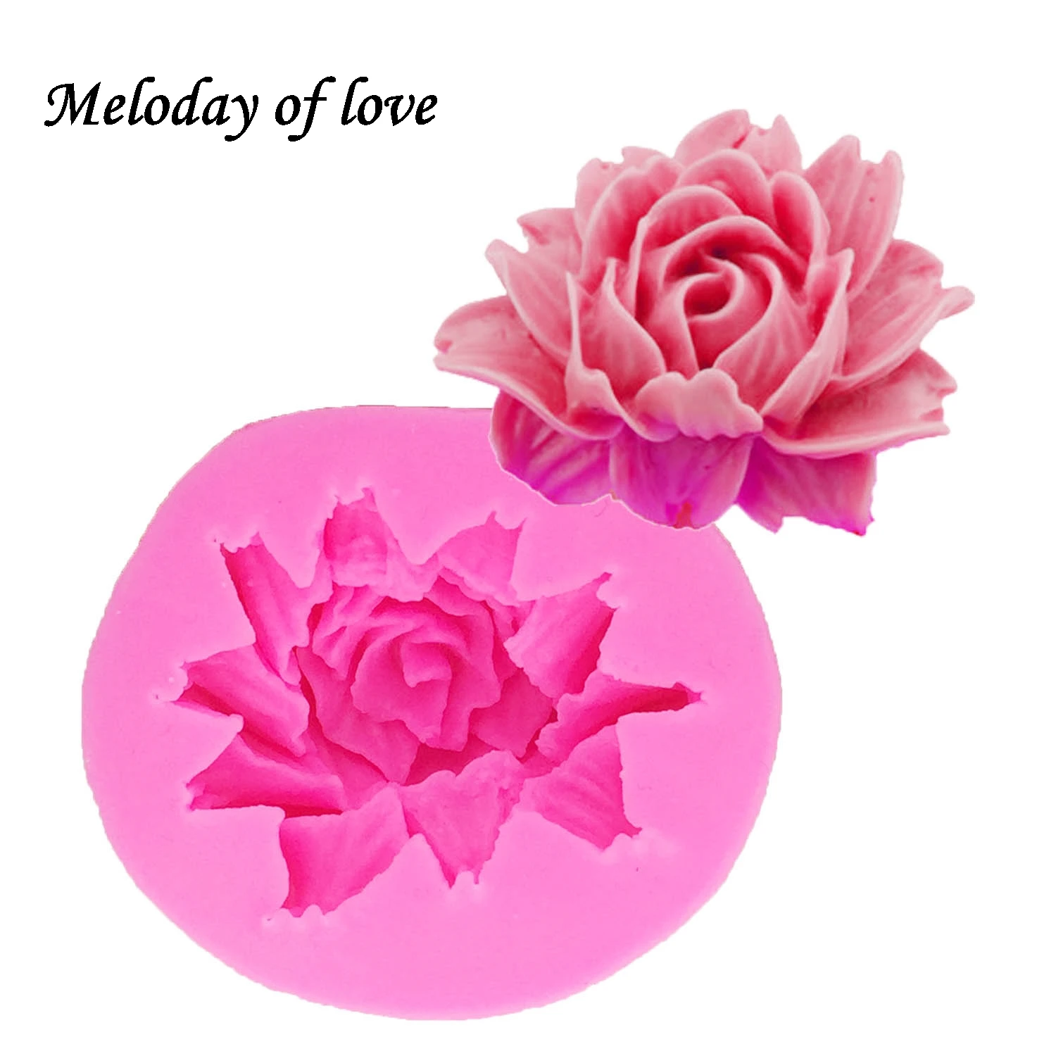 

3D Rose Flower Silicone Mold For Fudge Cake Decorating Chocolate Cookies Soap Clay Resins Kitchen Baking Tools Stencil T1336