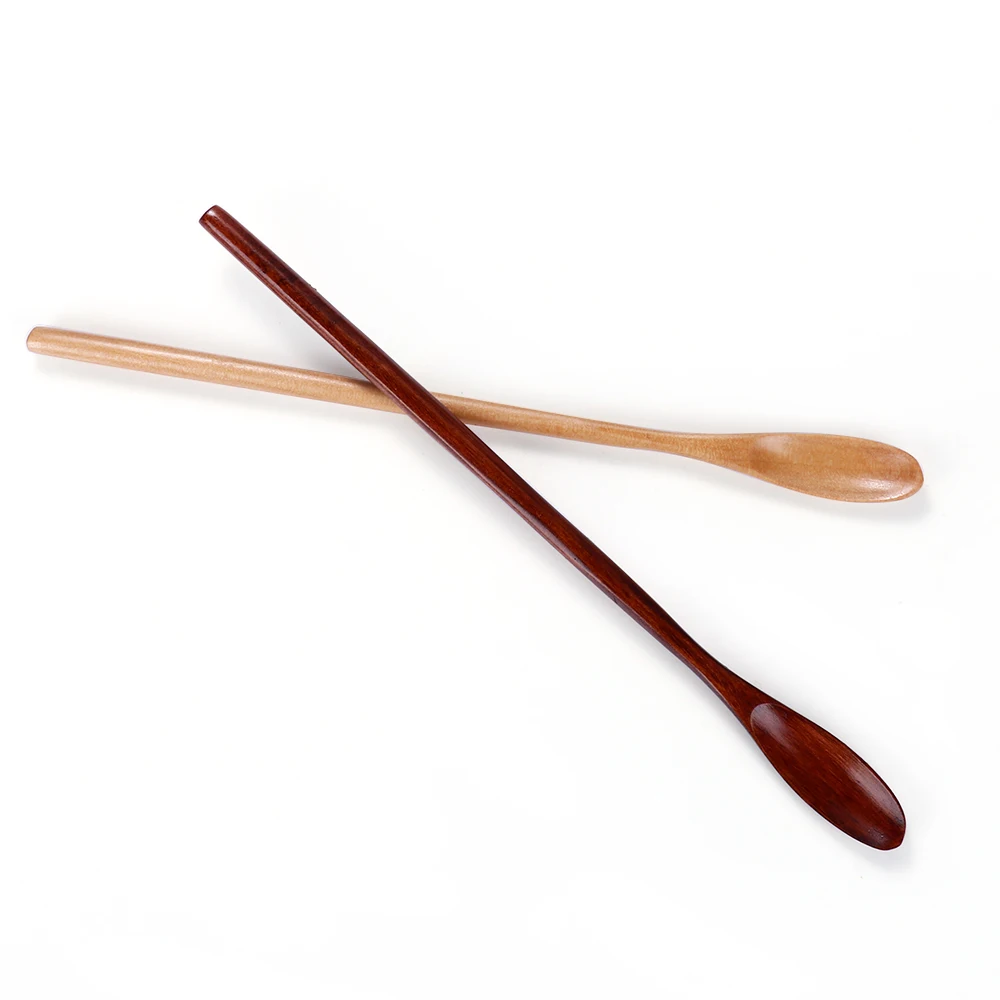 1pc Long Handle Wooden Spoons For Cooking Honey Server Tea Coffee Stirring Spoons Honey Tea Scoops Coffee Accessories