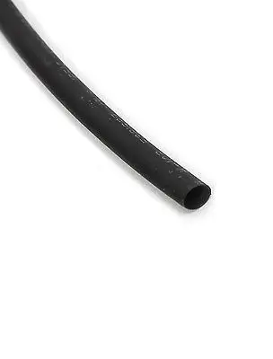 200m 656ft 2:1 2mm Dia Black Wire-Insulating Heat Shrink Tube Shrinkable Pipe