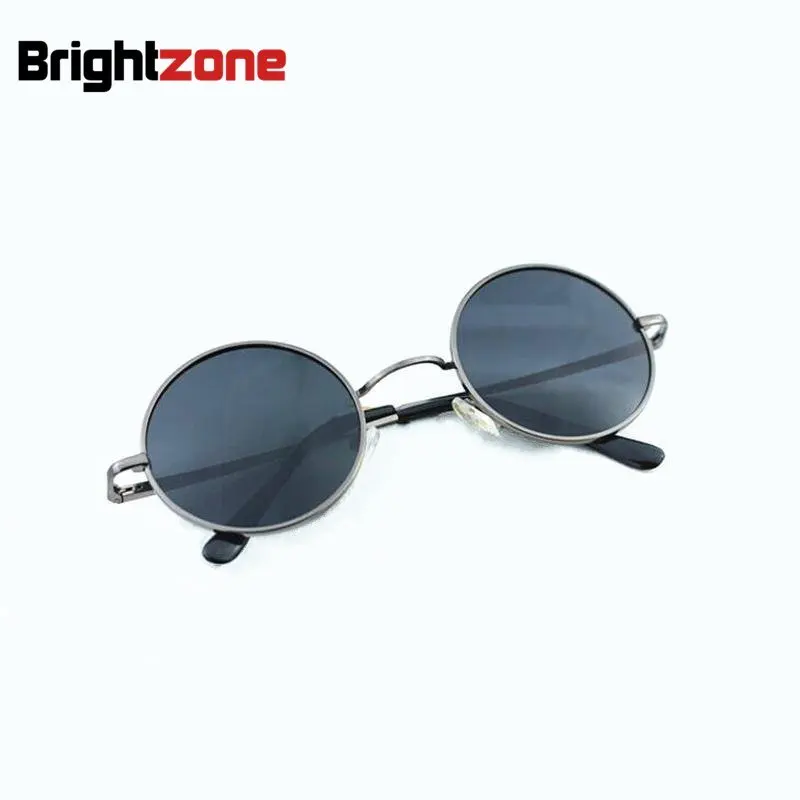 Retro & Vintage Metal Full Rim Total Round 100% Polarized UVA and UVB Protection Fishing Driving Sunglasses Sun Hider Glasses