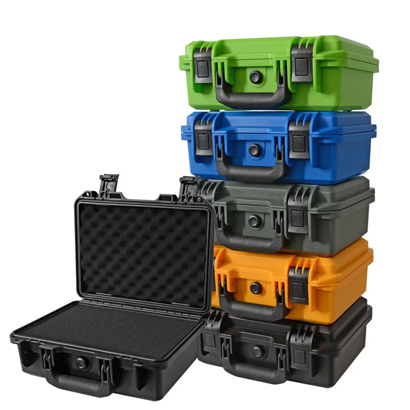 Plastic Safety Box Photographic Instrument Tool Case Impact Resistant Sealed Waterproof Box Hardware Toolbox with Pre-cut Foam