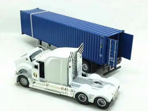 High imitation engineering container truck model,American truck,1:50 alloy model cars,free shipping