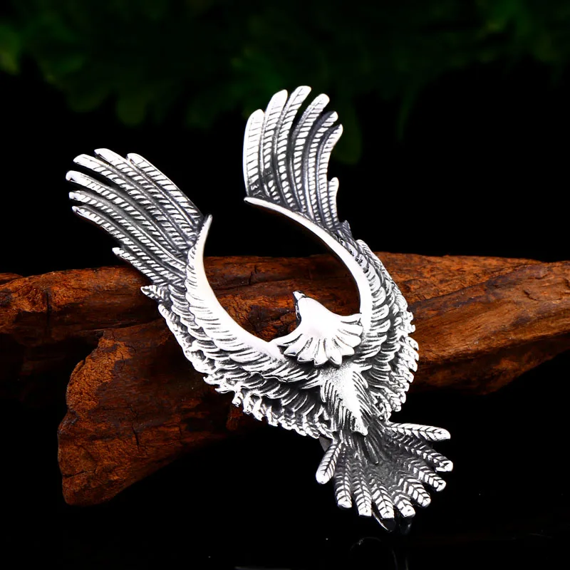 Beier 316L Stainless Steel Dropshipping Phoenix Animal Men Pendant Viking Necklace Ancient Fashion High Quality Jewelry LP204