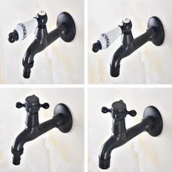 Oil Rubbed bronze One Handle Kitchen faucet wall mounted Laundry bathroom Mop Water Tap Garden Washing Machine Faucet aav336