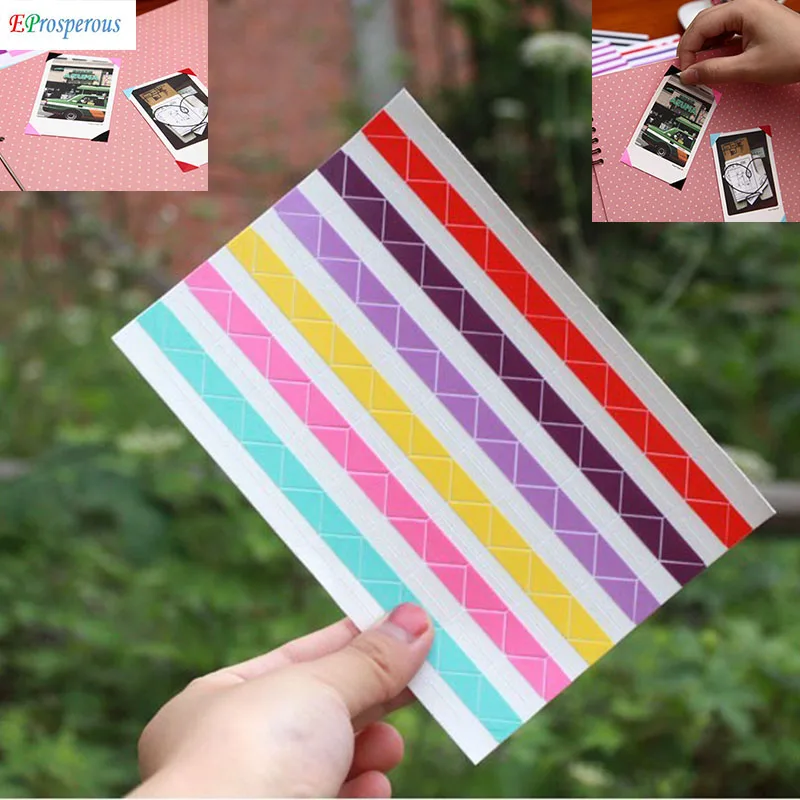 10 fogli = 1020 pezzi Instax Mini High Hand-made materiale Album Decor Sticker Retro Pvc Photo Corner