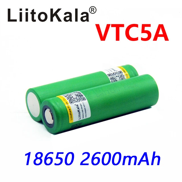 Liitokala oryginalny 3.6V 18650 US18650 VTC5A 2600mAh wysoki odpływ 30A baterii