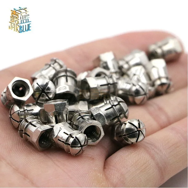 20Pcs Furniture Accessories Furniture Hardware Three One Connector Nut Zinc Alloy Embedded Cap Nut Embedded M6 Expansion