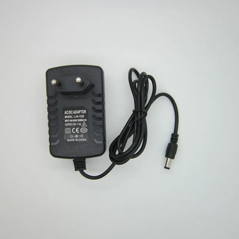 DC 12V 2A 24W adapter power supply monitor door DC 5.5 * 2.1mm European plug US AU UK For Liitokala Lii-500 Charger