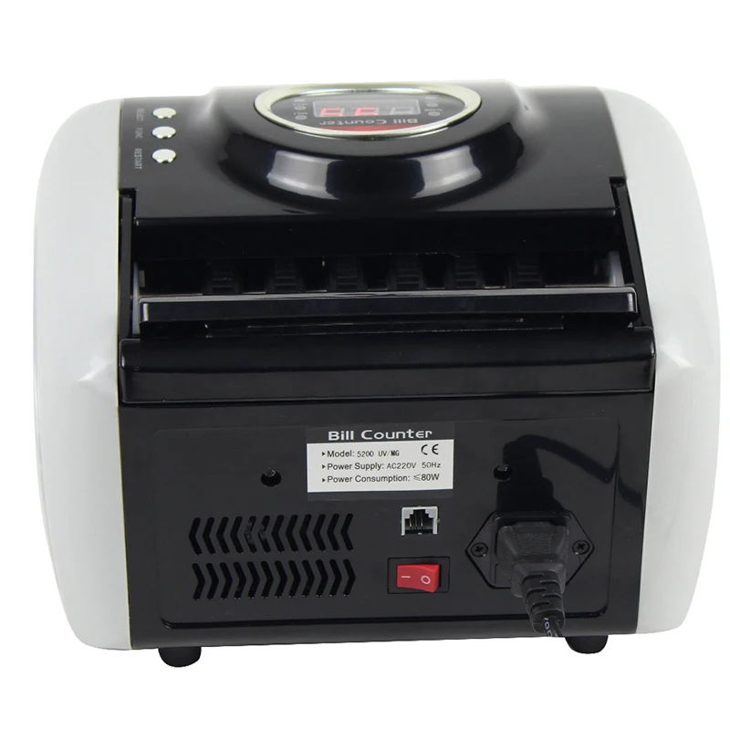 Money Counter Currency Counting Machine UV+MG Fake Money Detection Financial Equipment For Multiple Currencies 110V/220V 1pc
