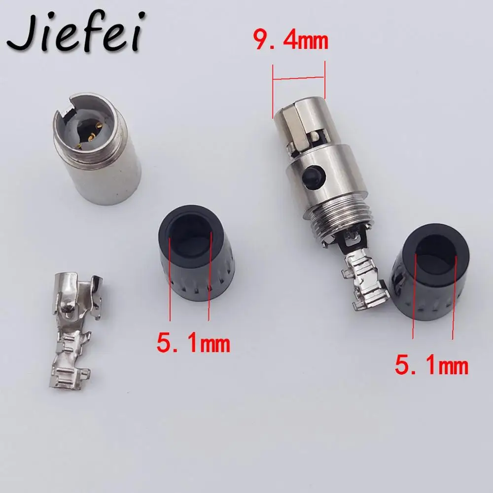 20set Mini XLR 3 4 5 6 Pin Male + Female Plug XLR Audio Microphone Connector MIC for Cable Soldering Straight Adapter