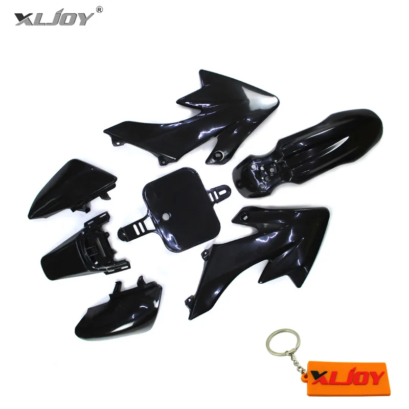 XLJOY Black Fairing Plastic Fender Body Kit For Honda CRF50 XR50 Thumpstar SSR Pit Dirt Bike SDG DHZ GPX 50cc-160cc