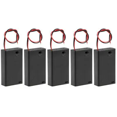 4.5 V Caixa de Bateria Caixa de Armazenamento 3x1.5 V AAA com Tampa 5 pcs