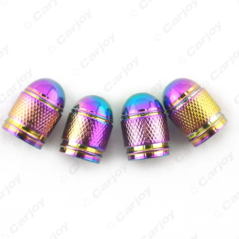 MOTOBOTS 500pcs Colorful Aluminum Bullet Style Car Motorcycle Rocket-Shaped Air Port Cover Tire Valve Wheel Stem #CA1296