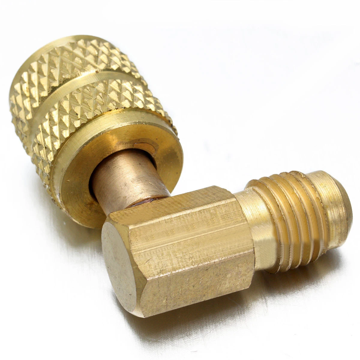 1pc Messing Auto AC Kälte Adapter Stecker Adapter für R410A Messgeräte Schlauch