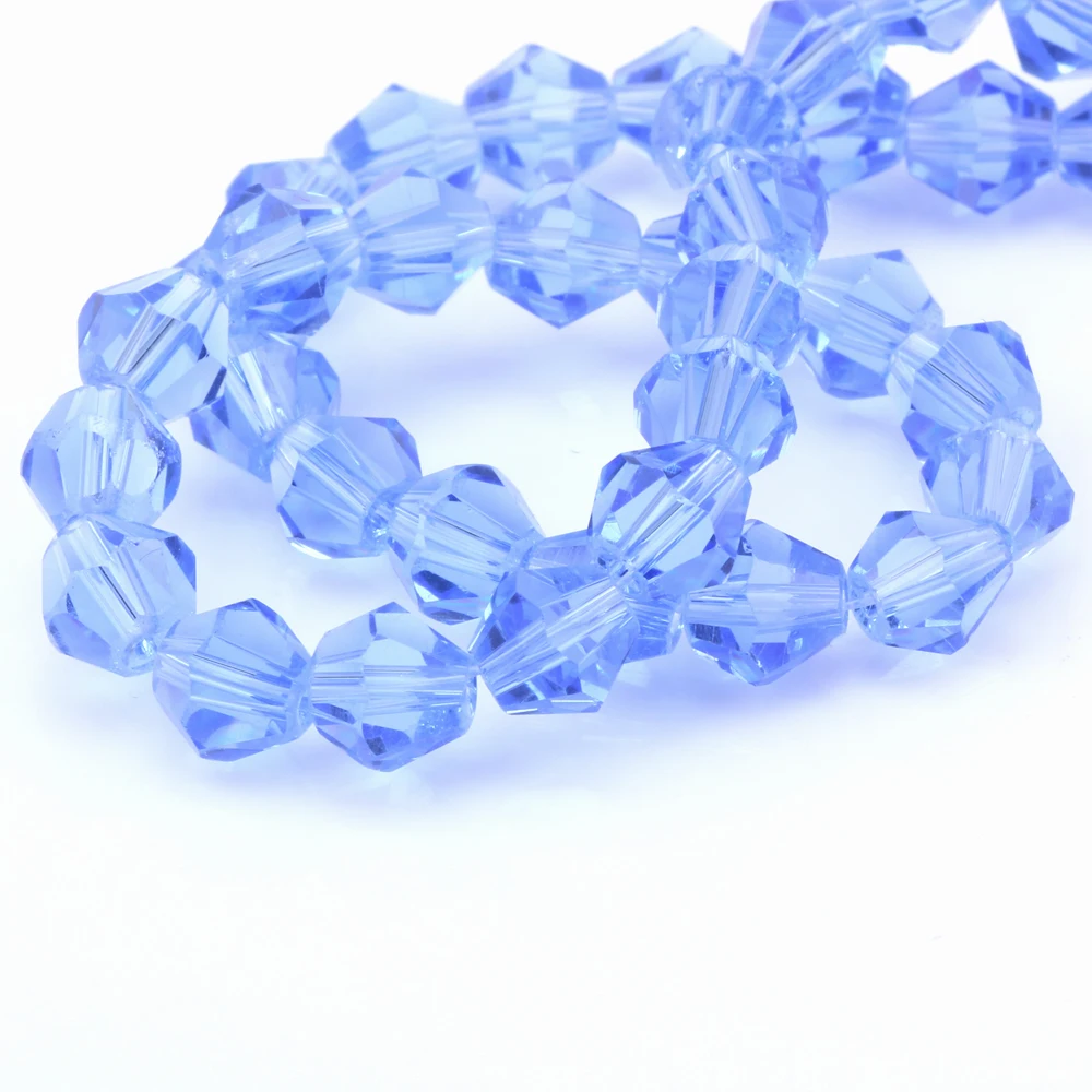 OlingArt 3/4/6mm/8mm Bicone Upscale Austrian Multicolored crystal Light blue color beads Loose bead bracelet DIY Jewelry Making