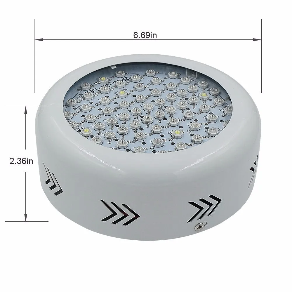 Led 전체 스펙트럼 성장 조명, 150W, UFO 50led, 식물 개화 조명, 110-240v, 실내 수경 재배 조명