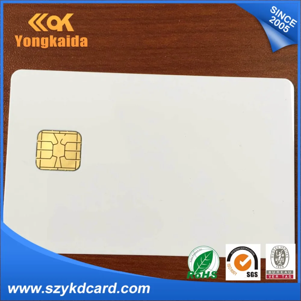 Yongkaida Customized PVC smart card ATMEL24C16 Blank contact card