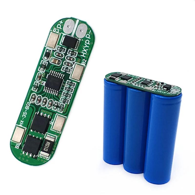 BMS 3S 10A  18650 Charger PCB BMS Protection Board  11.1V 12.6V Anti-overcharge 10A Overcurrent protection Board